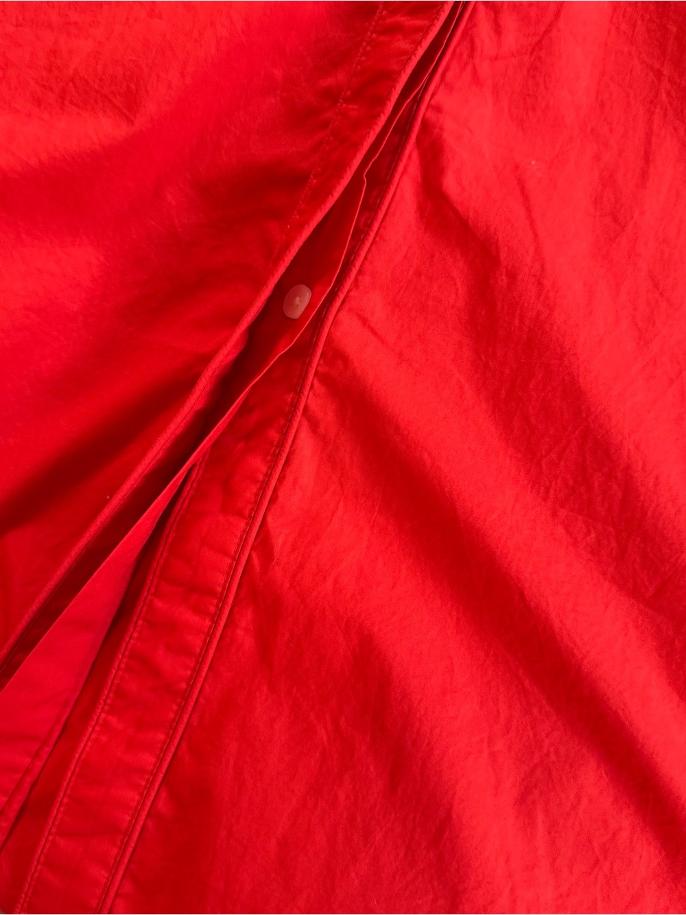LOFT Bright Red Button-Up Dress - Picture 13 of 14